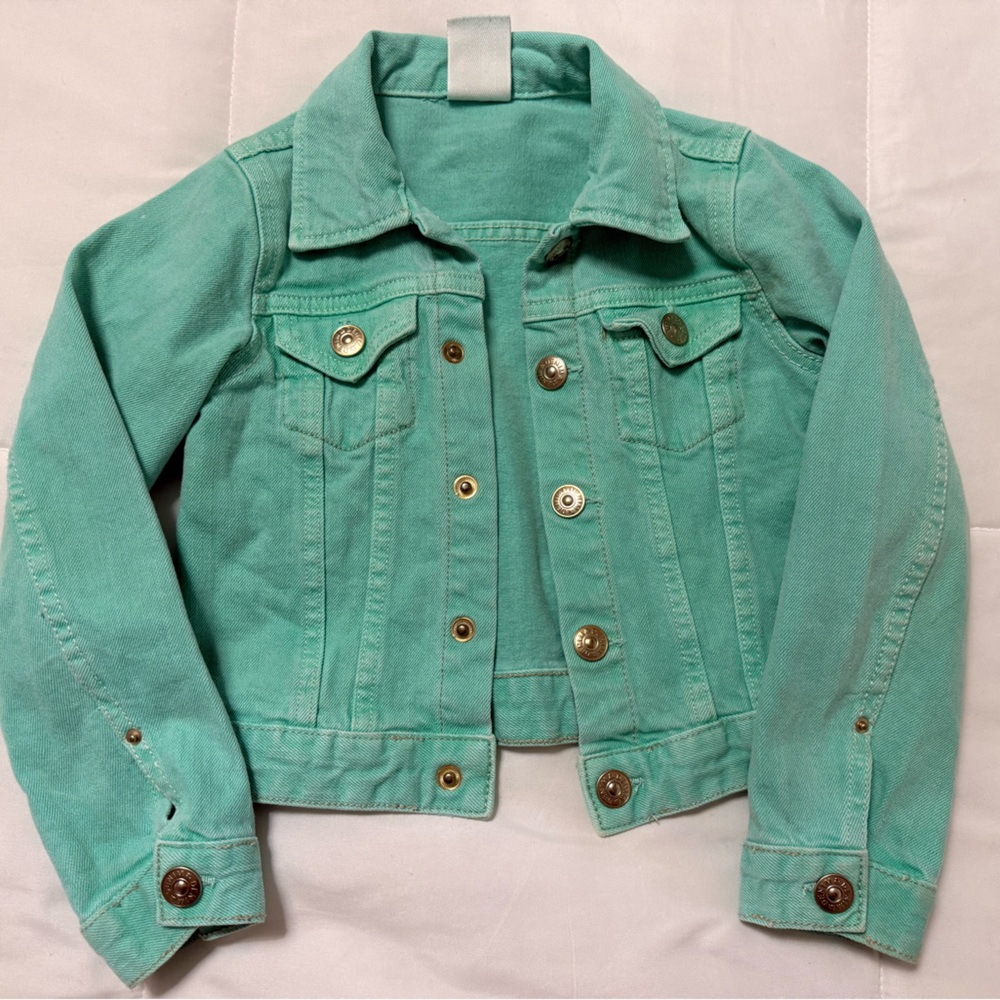 Teal/Green Kids Denim Jacket